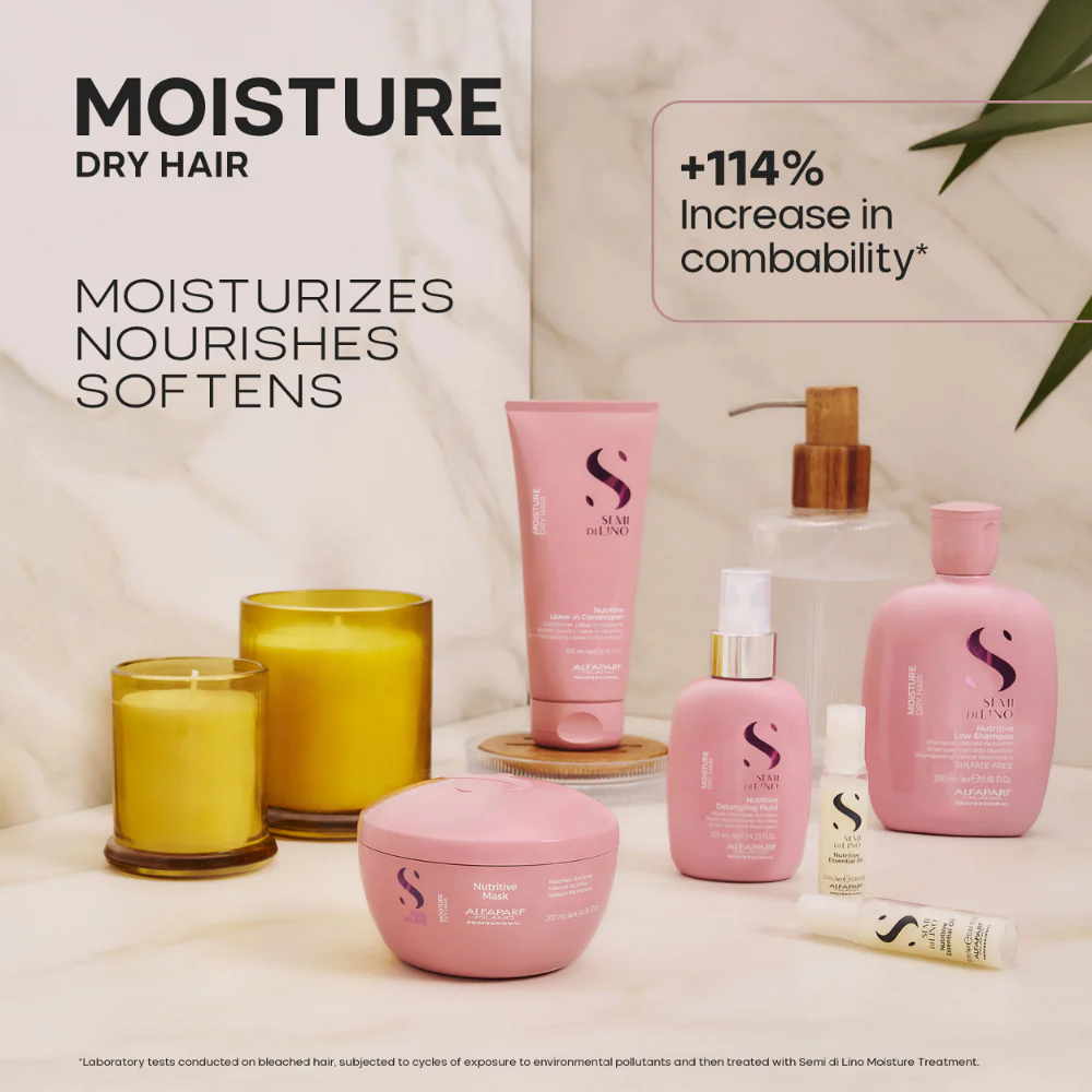 Alfaparf Milano Semi Di Lino Moisture Nutritive Leave-In Conditioner 200ml - Image 5