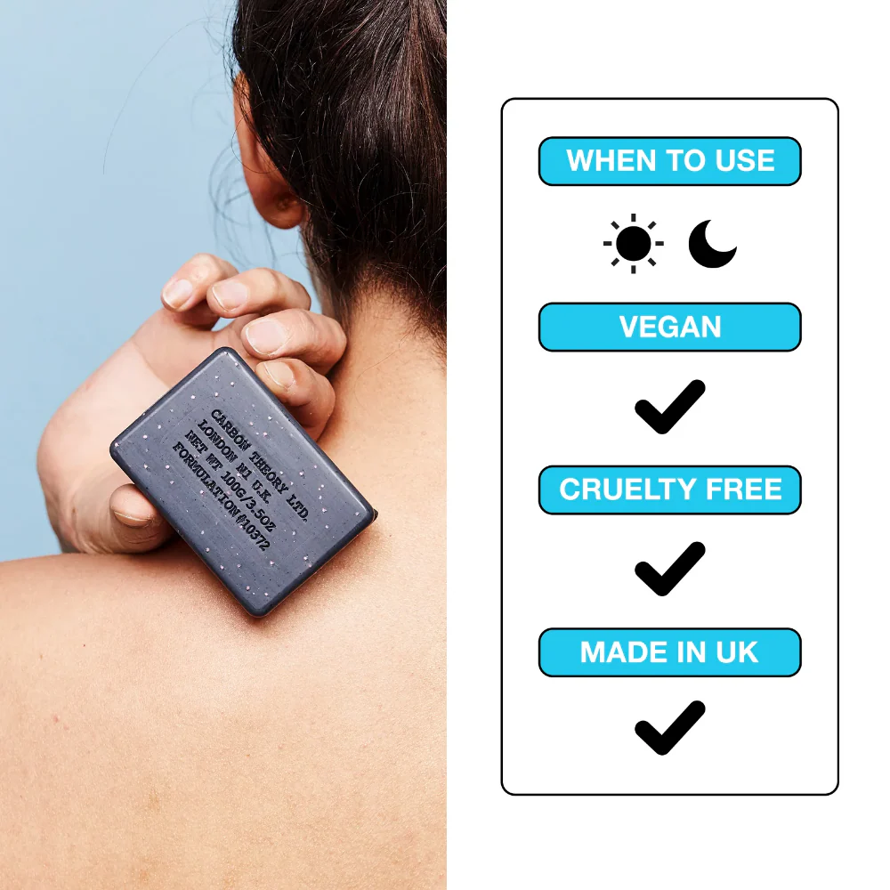 Carbon Theory Anti-Breakout Exfoliating Body Bar 100g - Image 4