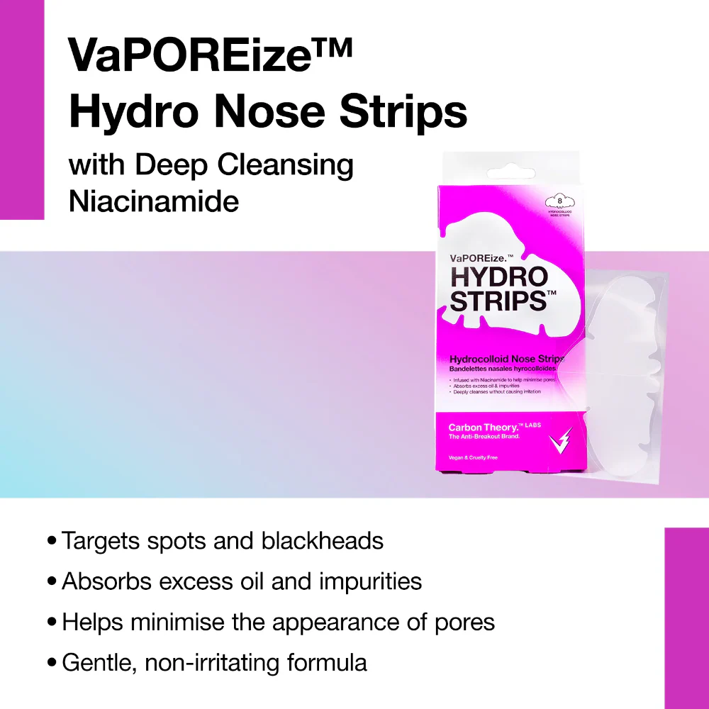 Carbon Theory VaPOREise Hydro Strips Hydrocolloid Nose Strips x8 - Image 2
