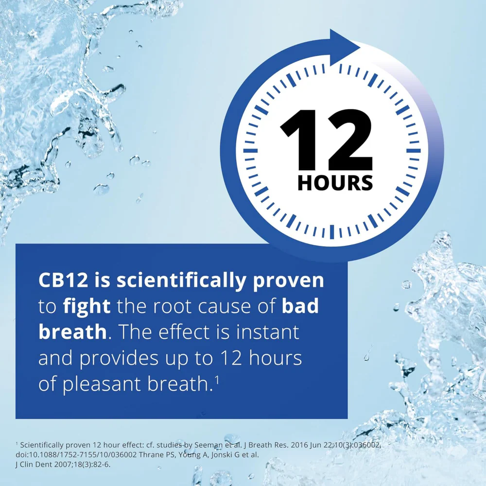 CB12 Mouthwash Oral Rinse Mint/Menthol 500ml - Image 4