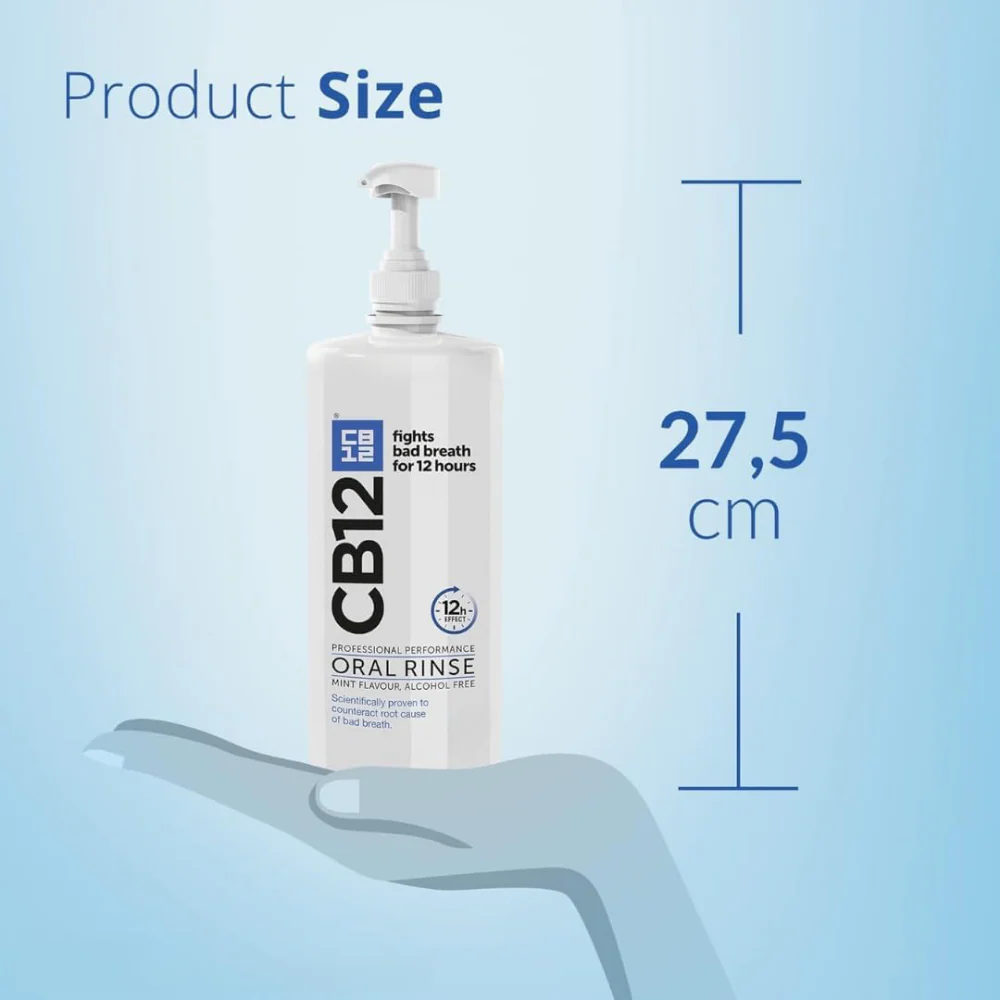 CB12 Mouthwash Oral Rinse Mint/Menthol 500ml - Image 7