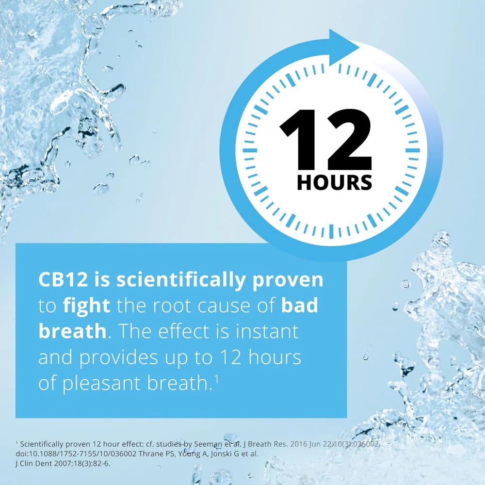 CB12 Mouthwash Oral Rinse Sensitive Soft Menthol 250ml - Image 3