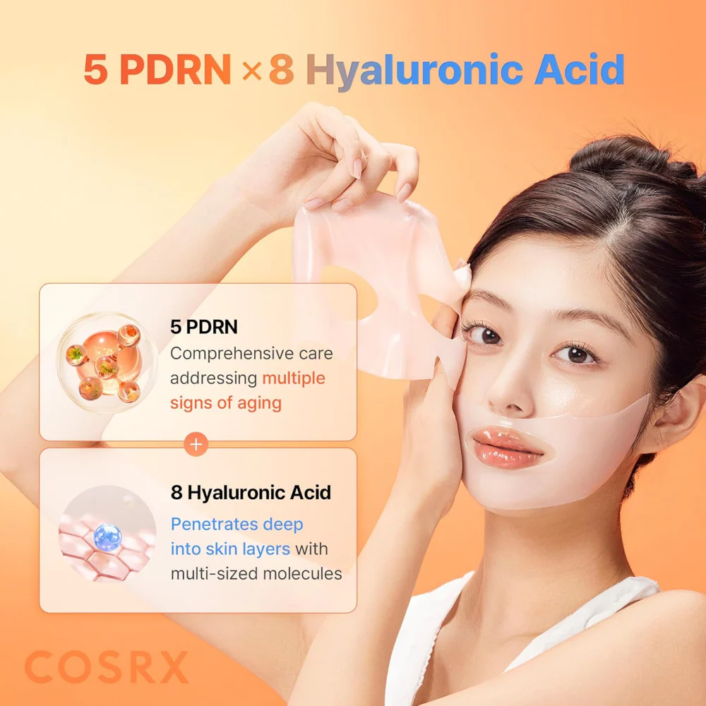 CosRx 5 PDRN Hyaluronic Acid Vital Hydrating Hydrogel Sheet Mask 34g - Image 5
