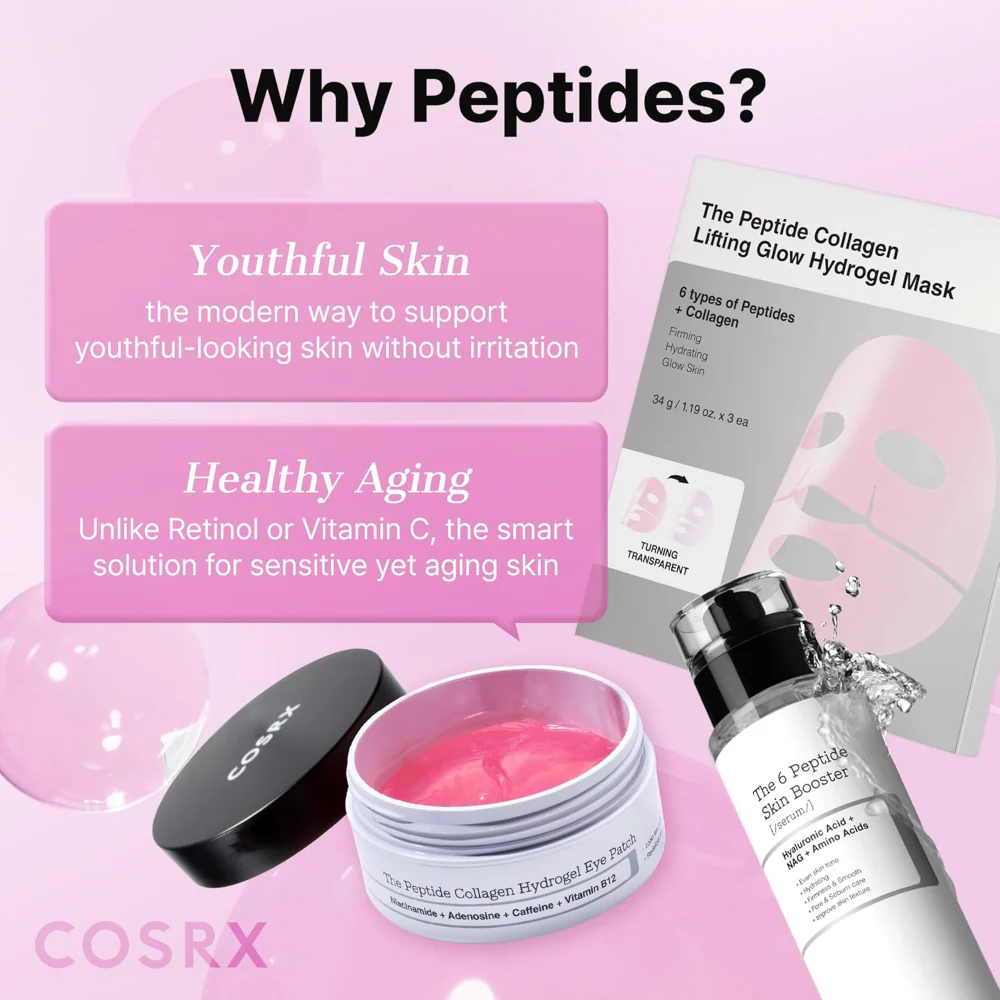 CosRx The Pink Peptide Collagen Hydrogel Eye Patches 30 Pairs - Image 7
