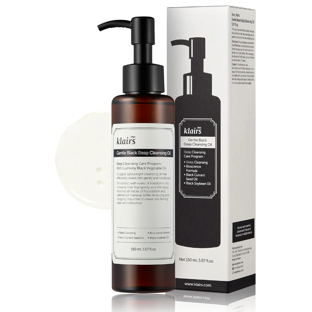Dear, Klairs Gentle Black Deep Cleansing Oil 150ml - Image 2