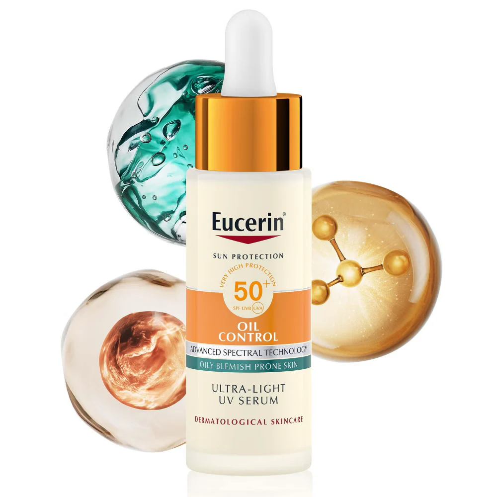 Eucerin Sun Oil Control Ultra Light UV Daily Face Serum SPF50+ 30ml - Image 4