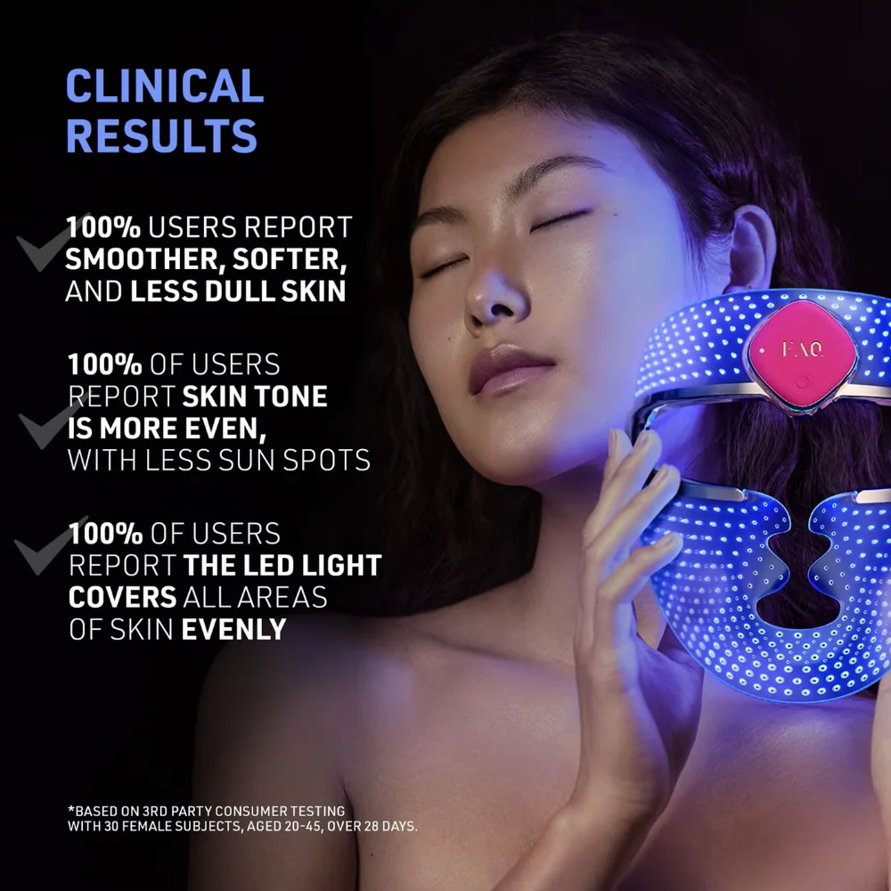 FOREO FAQ 201 Red Light Therapy Silicone LED Face Mask - Image 5