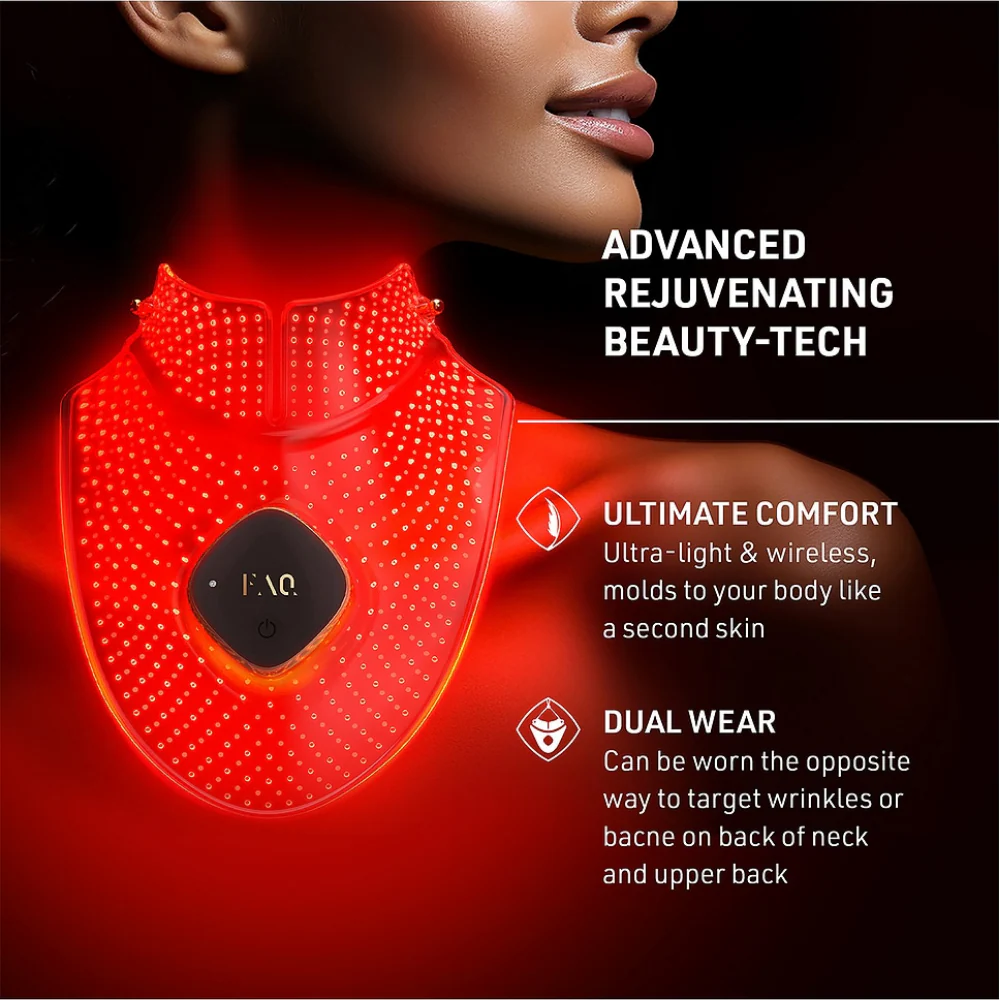 FOREO FAQ 211 Red Light Therapy Neck & Decollete Mask - Image 3