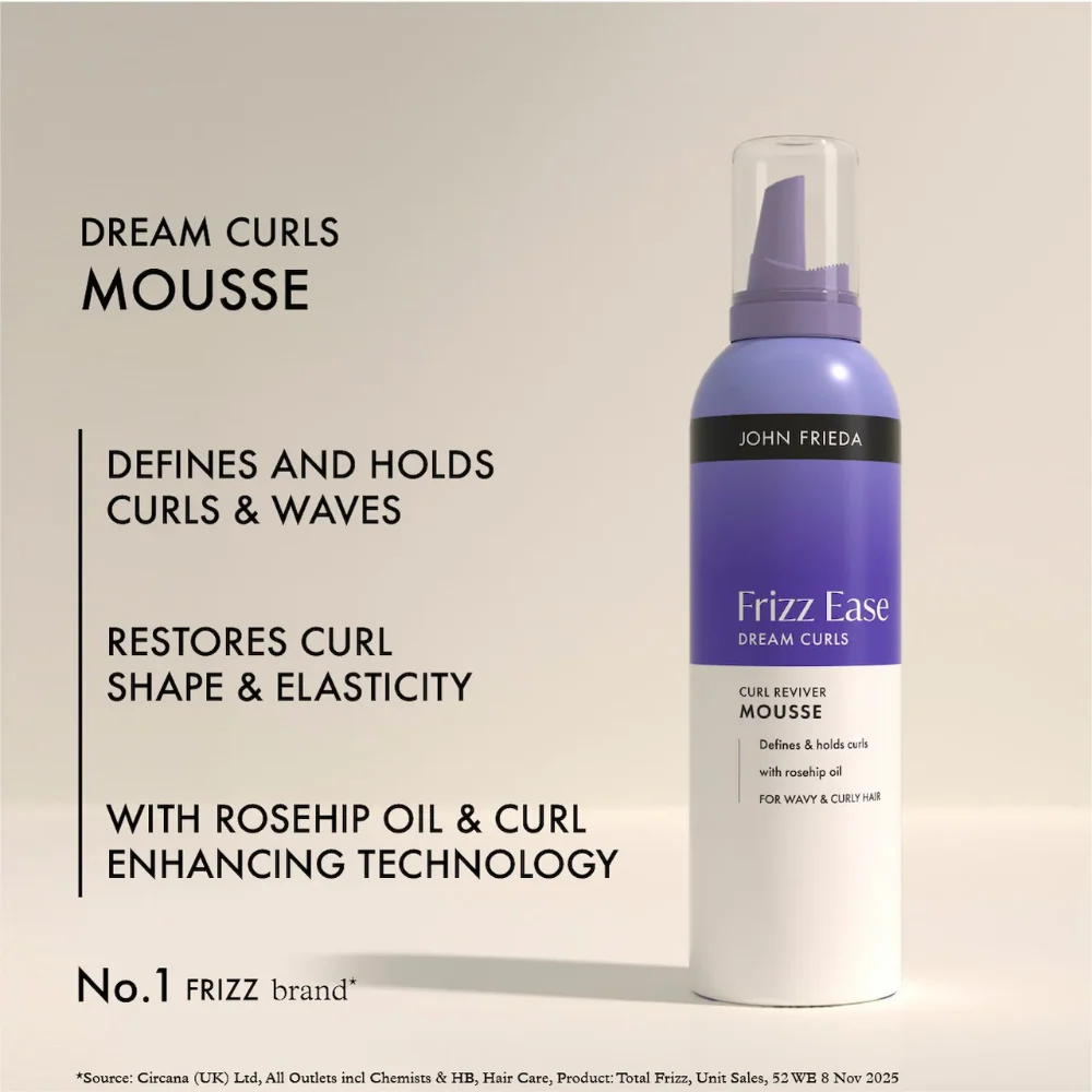 John Frieda Frizz Ease Dream Curls Reviver Mousse 200ml - Image 3