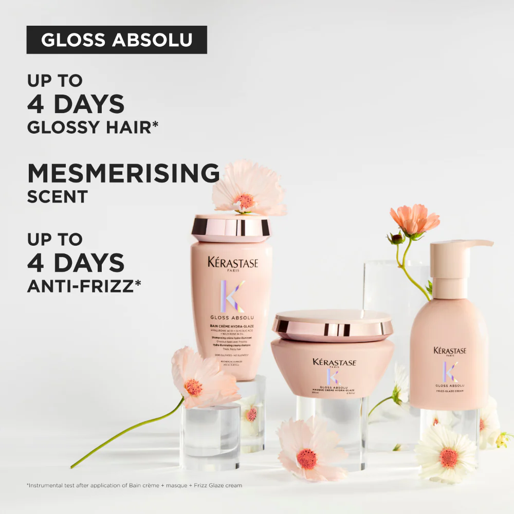 Kérastase Gloss Absolu Bain Cr?me Hydra-Glaze Hydra-Illuminating Creamy Shampoo 250ml - Image 6
