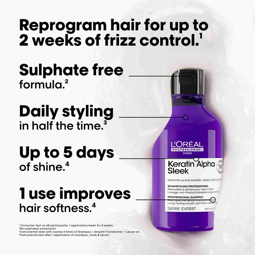 L'Oreal Professionnel Serie Expert Keratin Alpha Sleek Complete Regime - Image 2