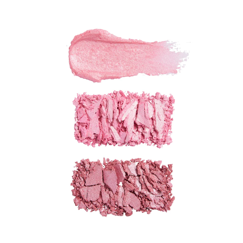 Makeup Revolution Highlight Icon 3 Colour Face Pink Posse - Image 3