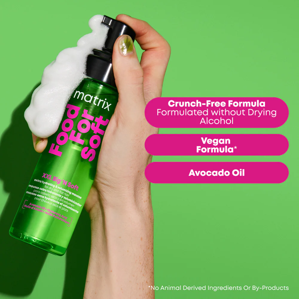 Matrix Food For Soft XXL Big 'N Soft Extra Hydrating & Volumising Mousse 200ml - Image 3