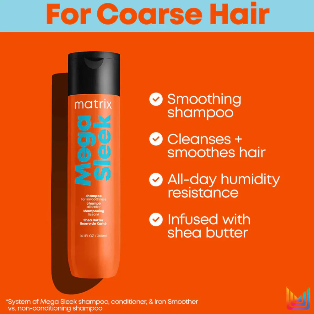 Matrix Mega Sleek Smoothing Shampoo 300ml - Image 3