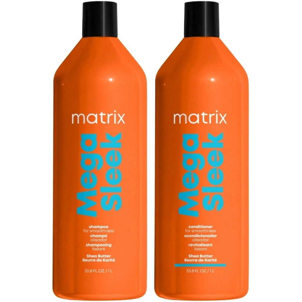 Matrix Total Results Mega Sleek Shea Butter Shampoo & Conditioner Twin 2 x 1000ml - Image 2
