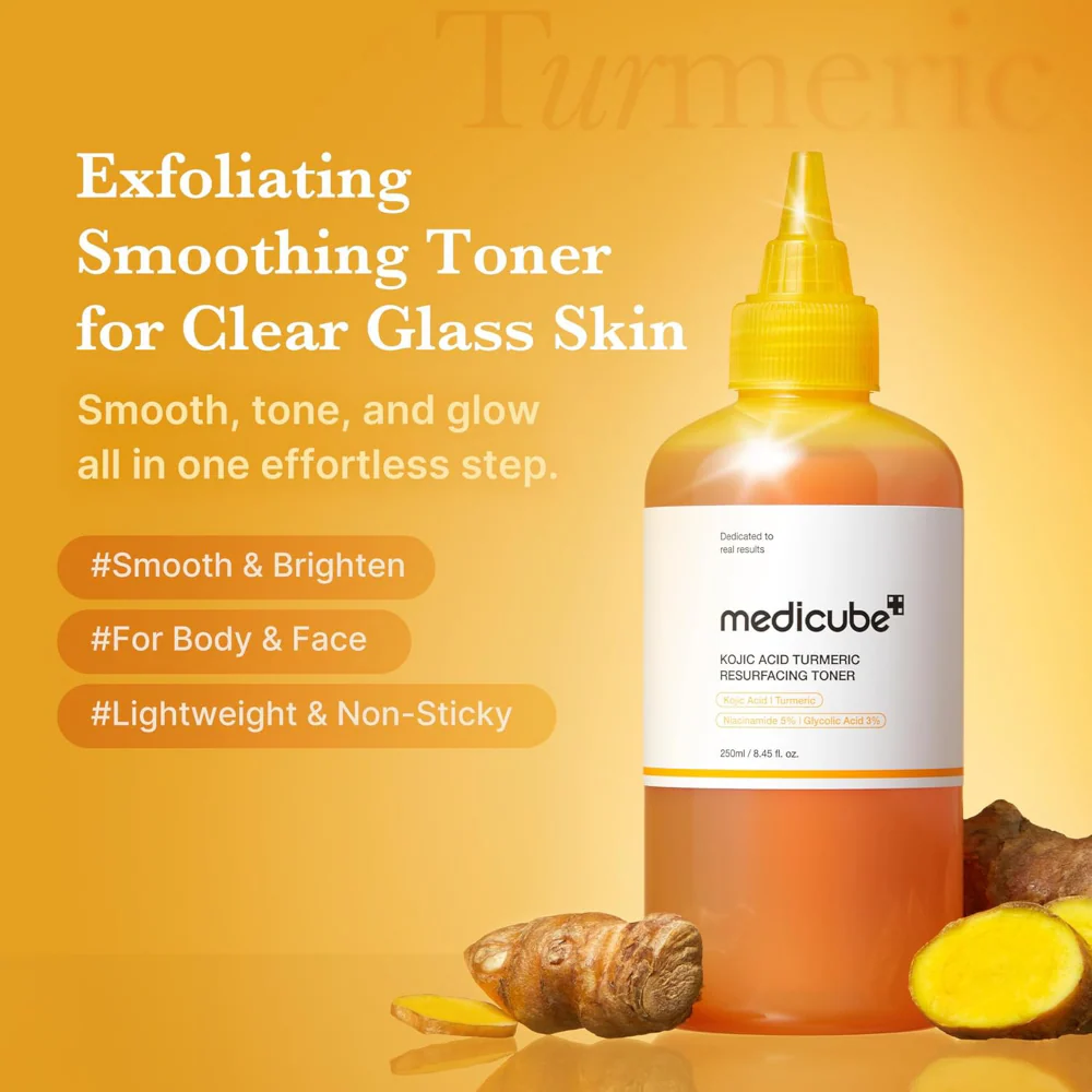 Medicube Kojic Acic Tumeric Resurfacing Toner 250ml - Image 3