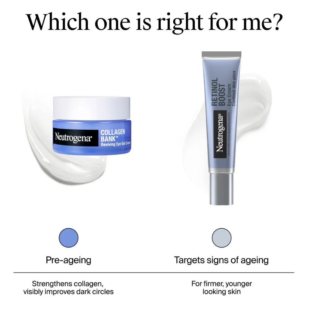 Neutrogena Collagen Bank Reviving Eye Gel Cream 15g - Image 6