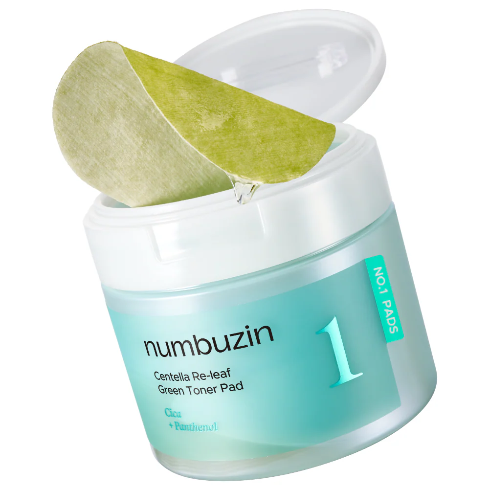 Numbuzin No. 1 Centella Re-leaf Green Toner Pad 190ml - Image 2