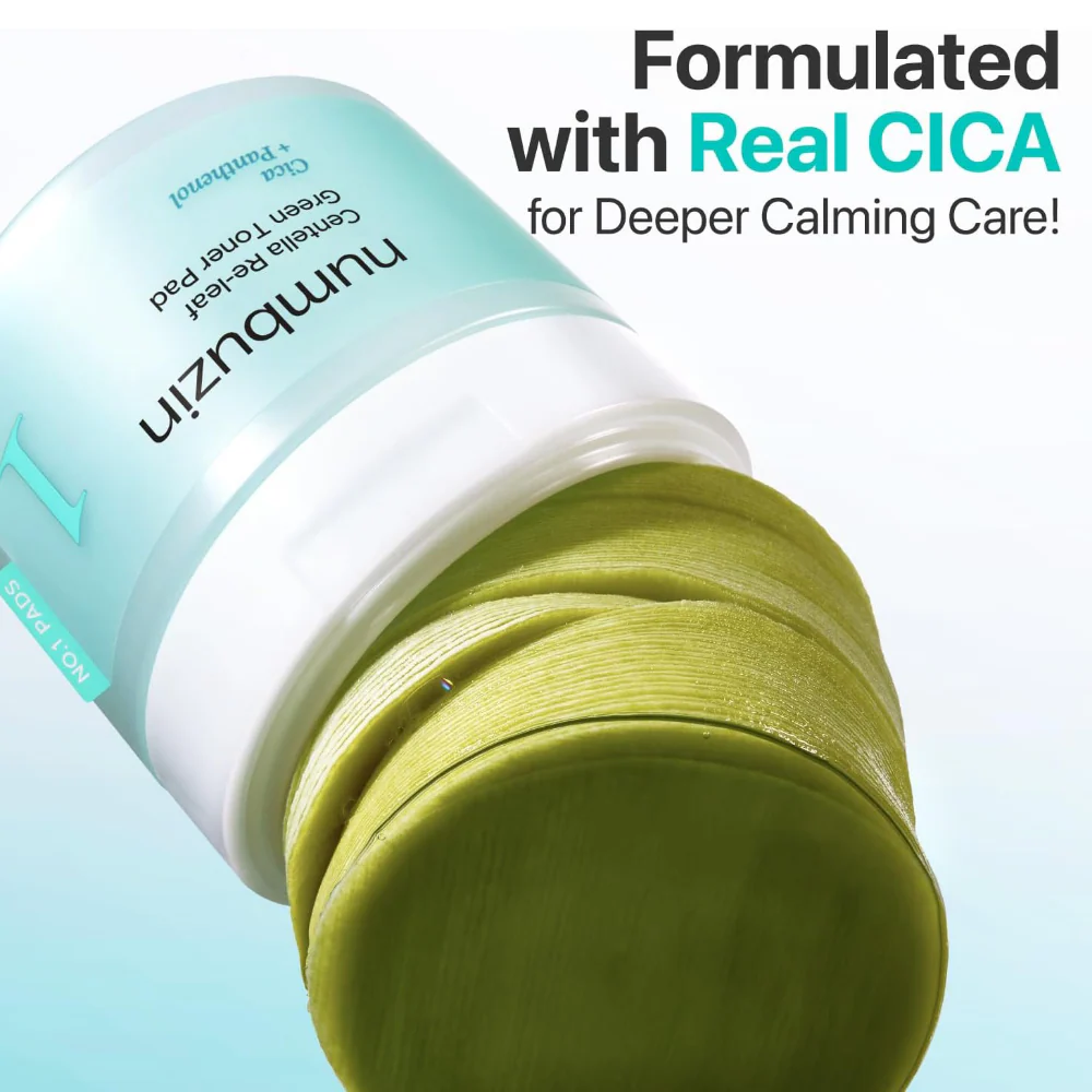 Numbuzin No. 1 Centella Re-leaf Green Toner Pad 190ml - Image 7