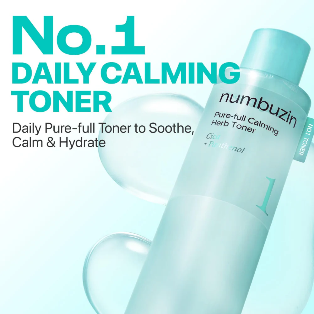 Numbuzin No. 1 Pure-Full Calming Herb Toner 300ml - Image 3