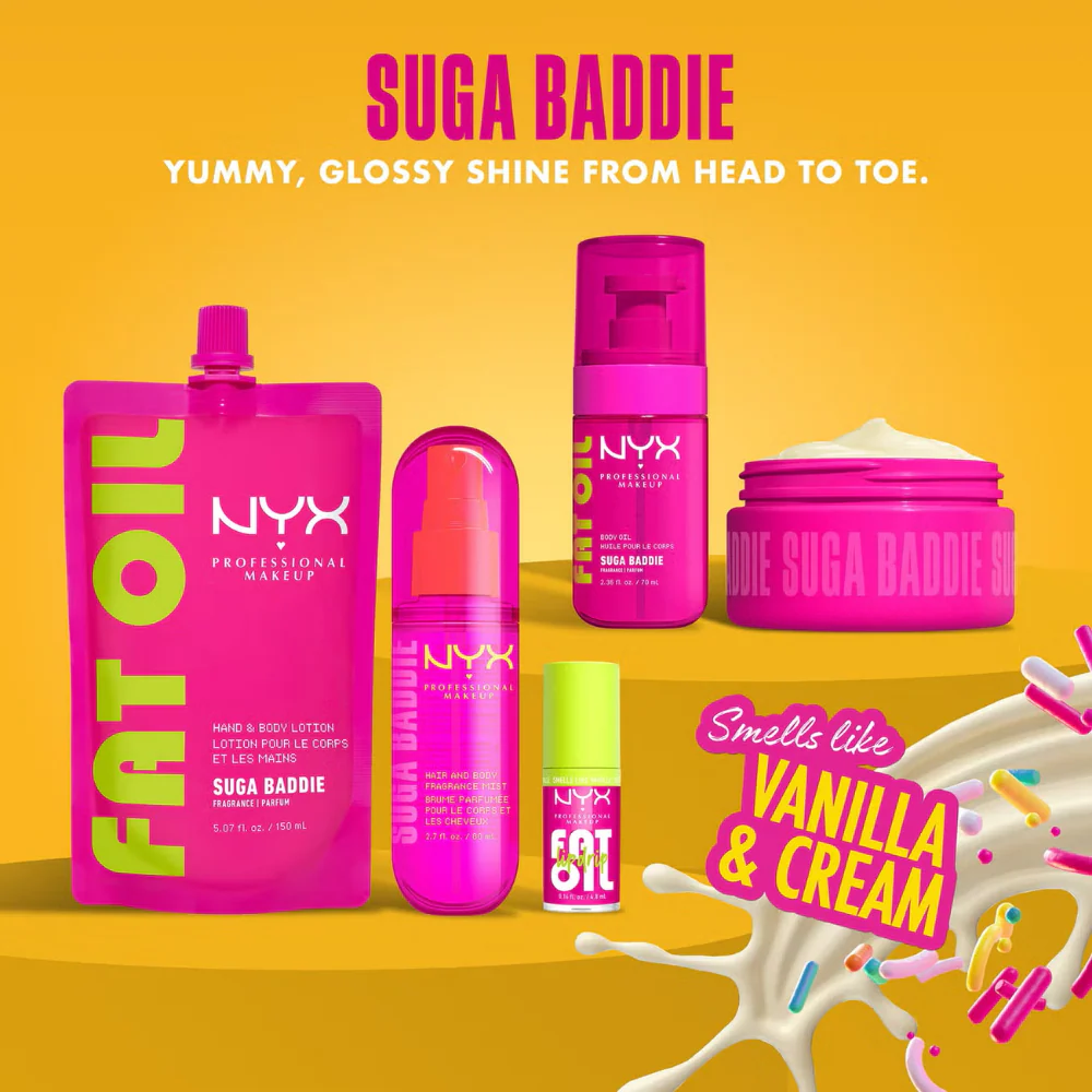 NYX Professional Makeup Fat Oil Body Oil Suga Baddie 20ml - Image 10
