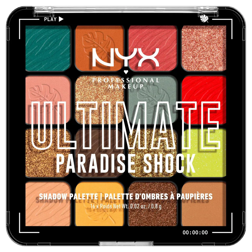 NYX Professional Makeup Ultimate 16 Colour Eyeshadow Palette Paradise Shock