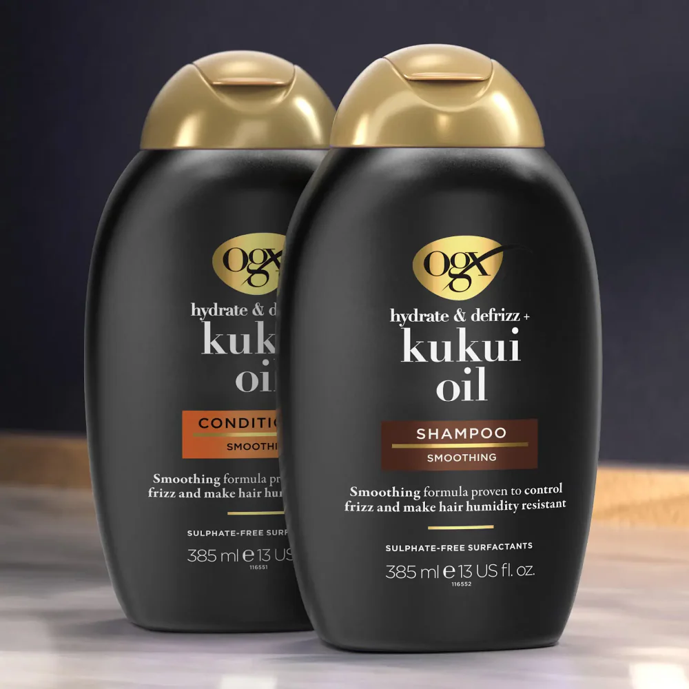 OGX Hydrate & Defrizz+ Kukui Oil Conditioner 385ml - Image 3