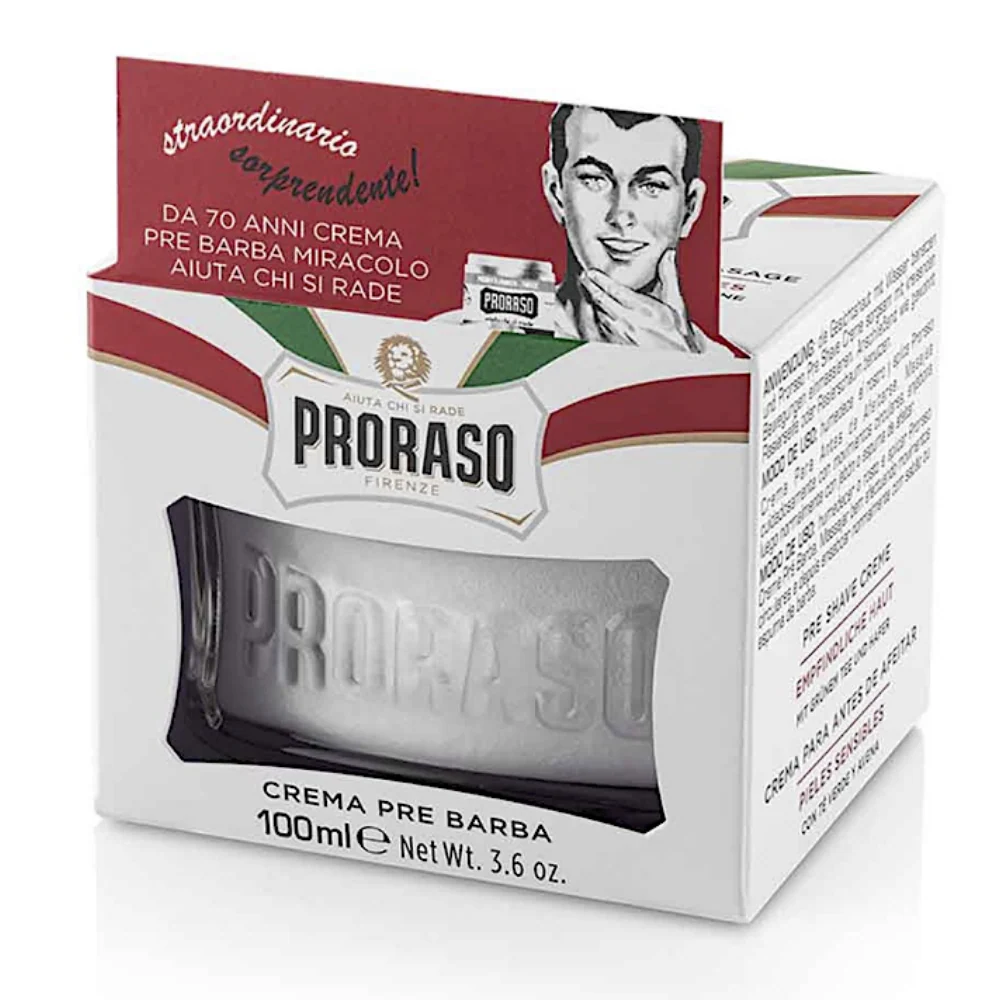 Proraso Pre-Shave Cream Sensitive 100ml - Image 2