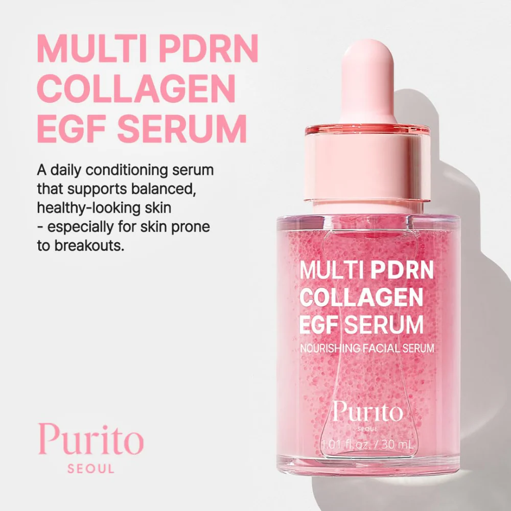 Purito Multi PDRN Collagen EGF Nourishing Facial Serum 30ml - Image 3