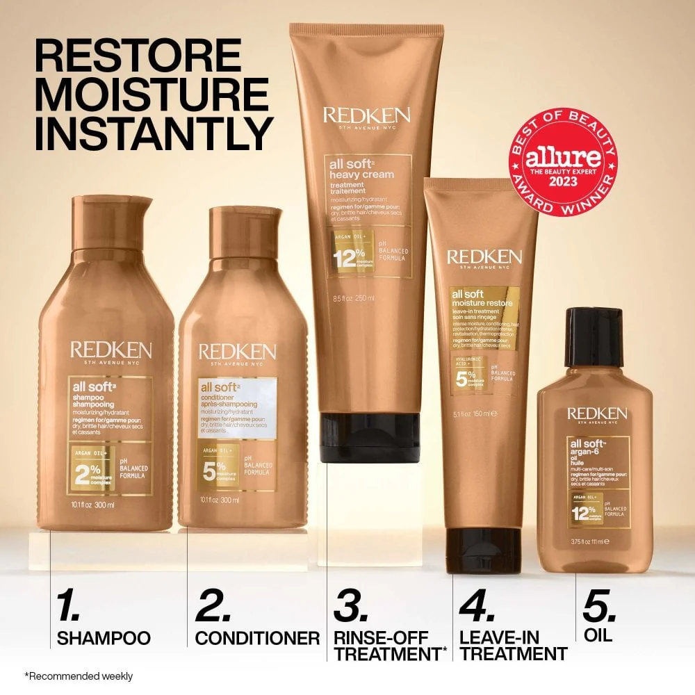 Redken All Soft Moisture Restore Leave-In Treatment 150ml - Image 8