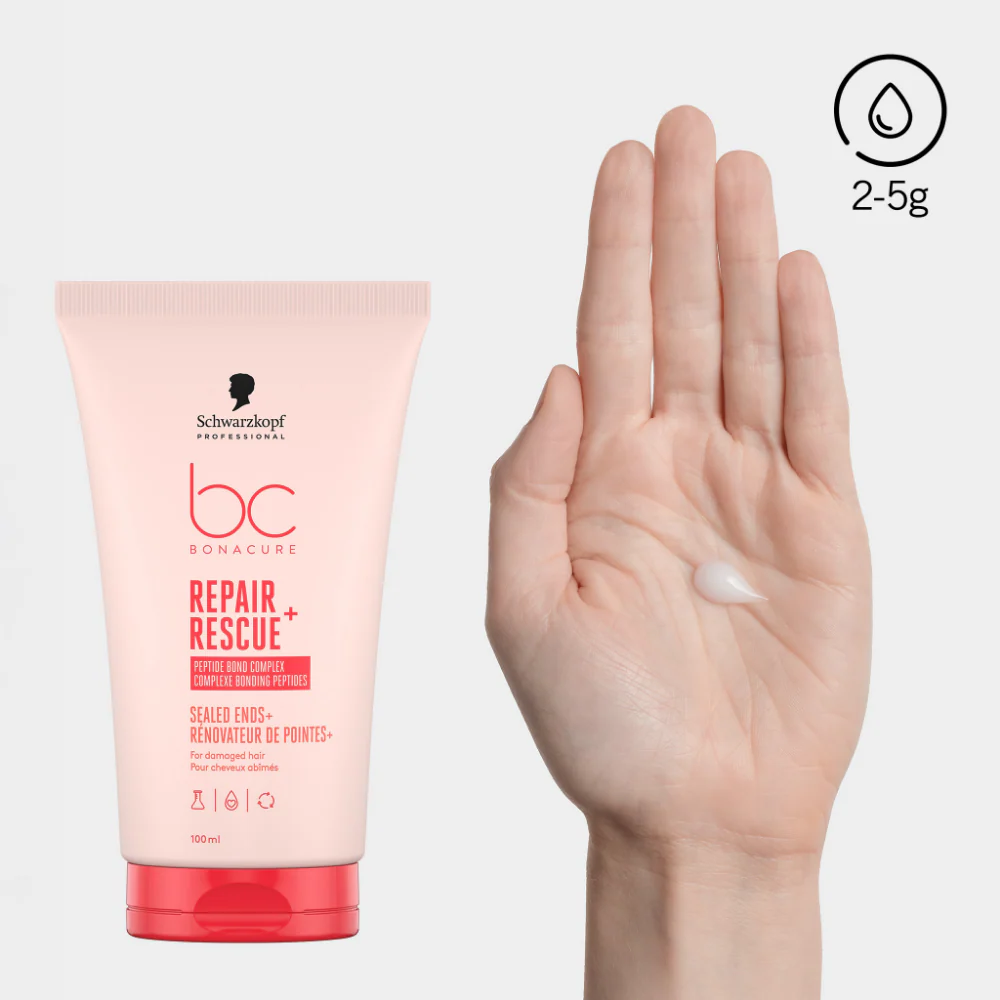 Schwarzkopf Professional BC Bonacure Clean Peptide Repair Rescue Sealed Ends+ 100ml - Image 2