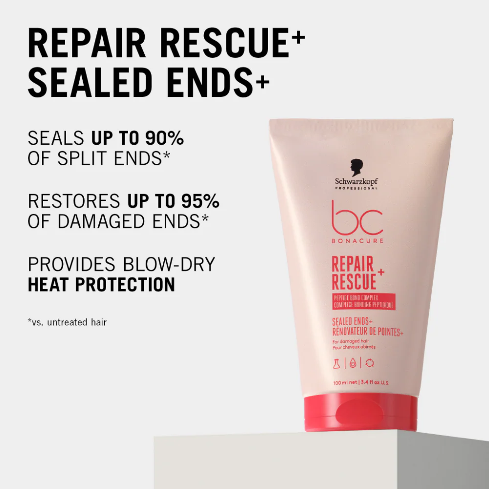 Schwarzkopf Professional BC Bonacure Clean Peptide Repair Rescue Sealed Ends+ 100ml - Image 5
