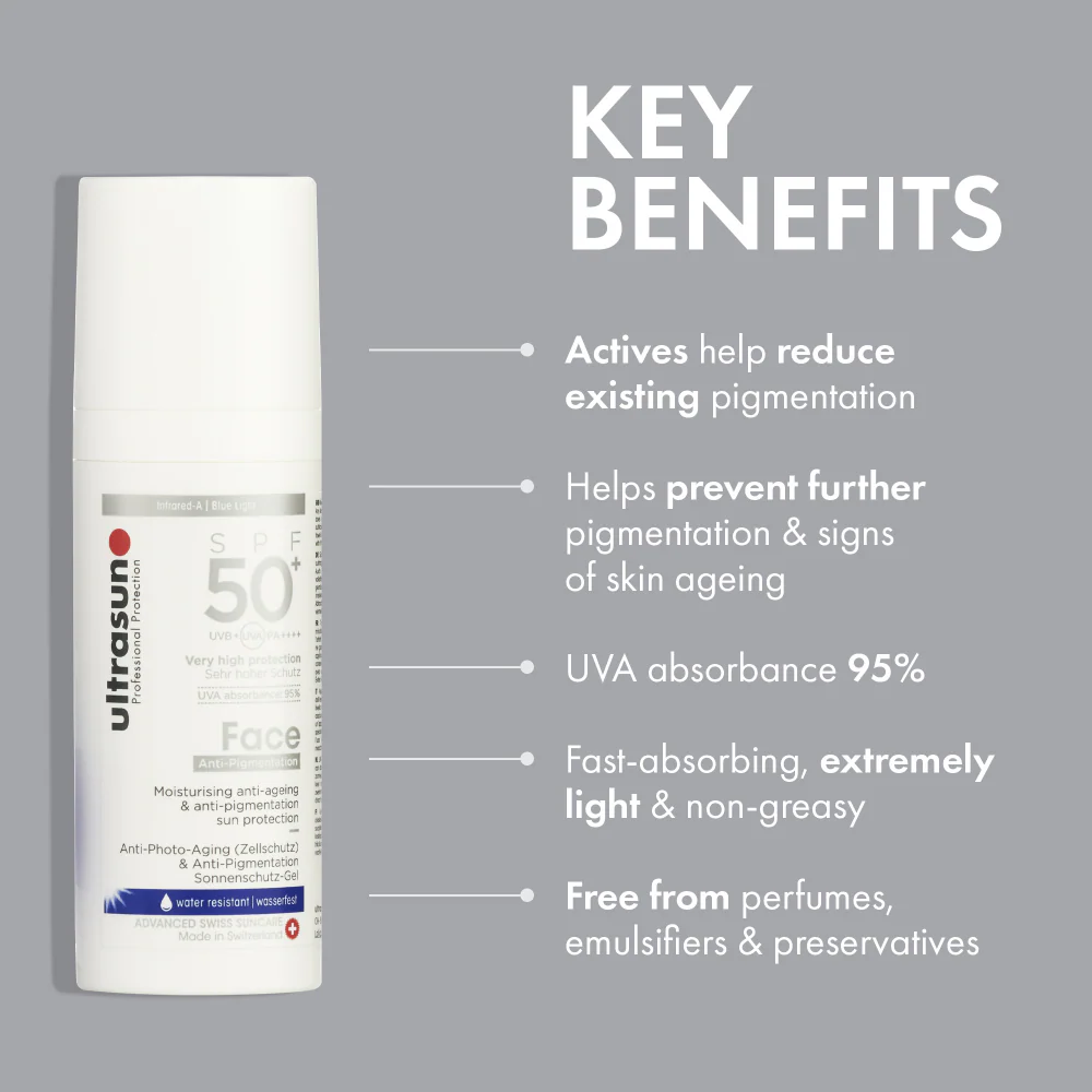 Ultrasun Face Anti-Pigmentation Sun Protection Lotion PA++++ SPF50+ 50ml - Image 5