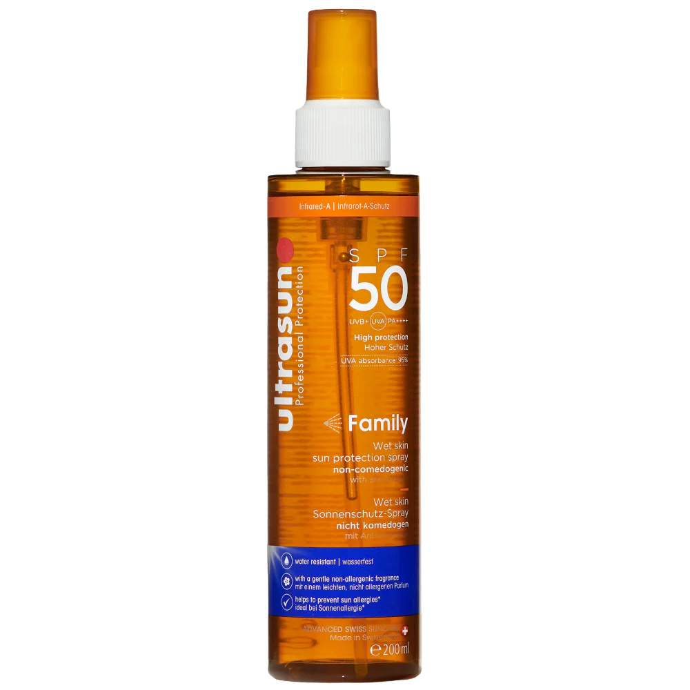 Ultrasun Family Wet Skin Sun Protection Spray PA++++ SPF50 200ml