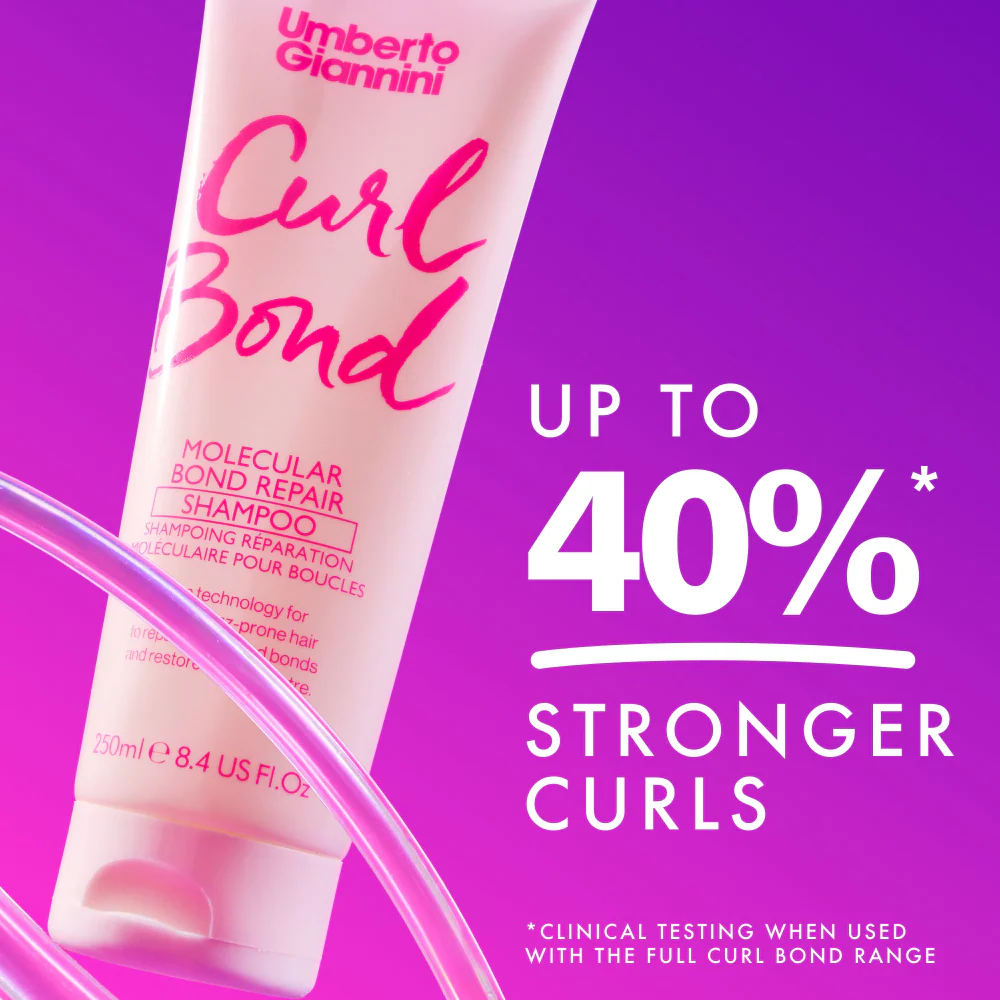 Umberto Giannini Curl Bond Molecular Bond Repair Shampoo 250ml - Image 3