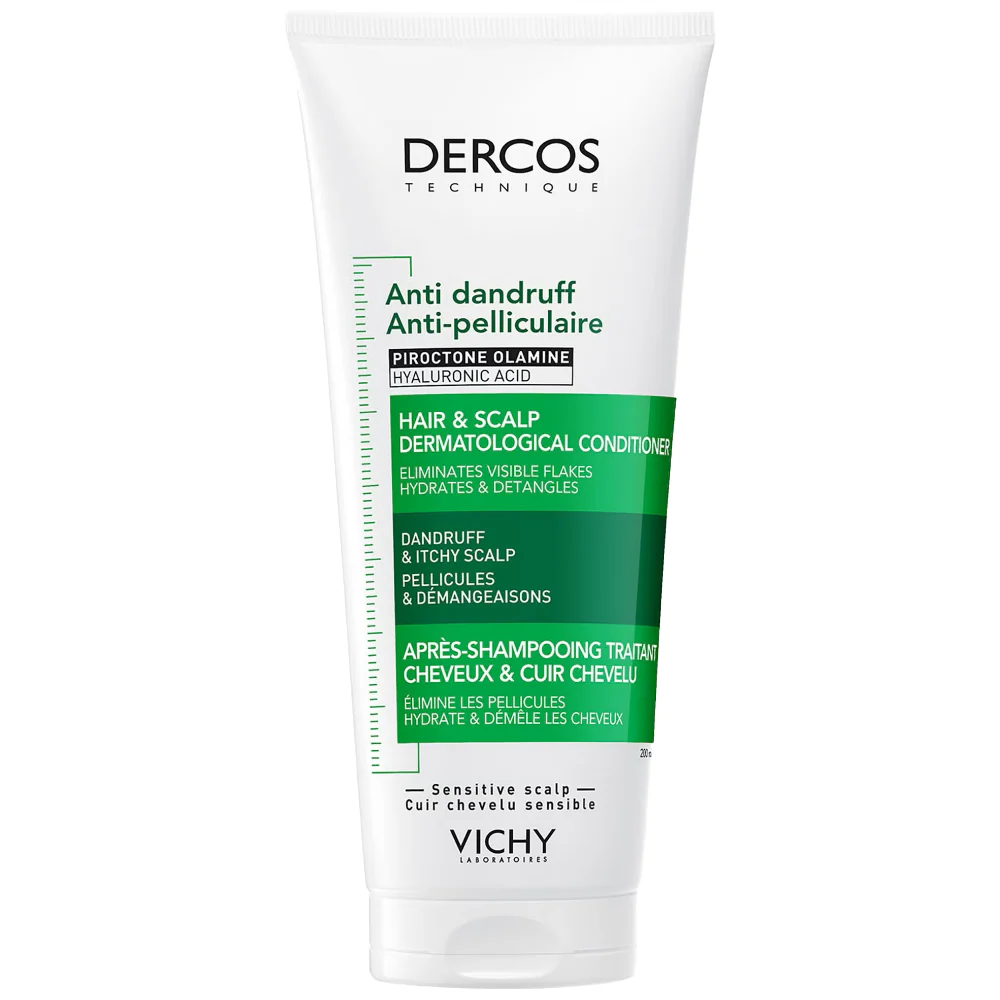 Vichy Dercos Anti-Dandruff DS Dermatological Shampoo For Dry Hair 200ml & Hair & Scalp Dermatological Conditioner 200ml Twin - Image 3