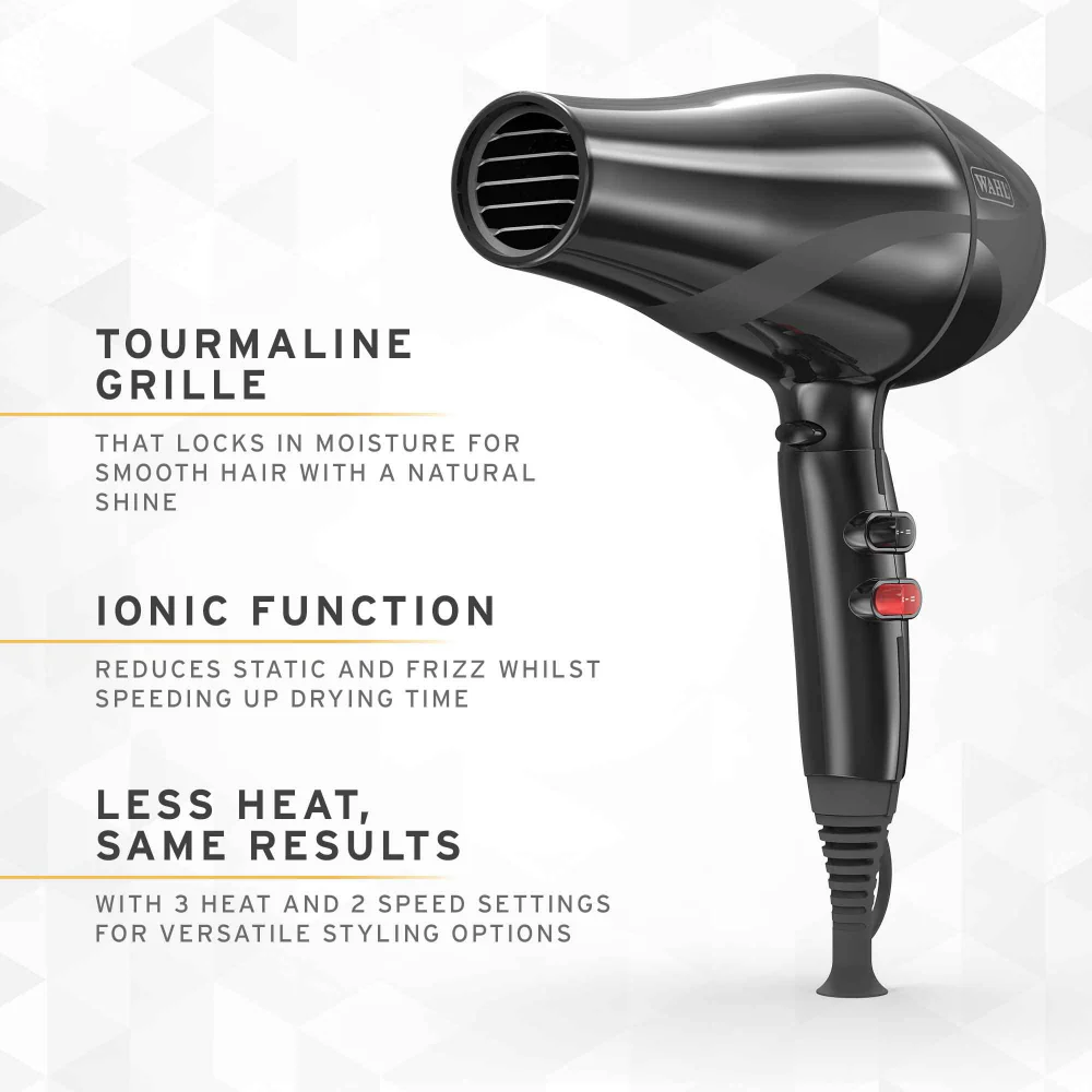 Wahl Professional Pro Keratin Hair Dryer 2200W Black - Image 3
