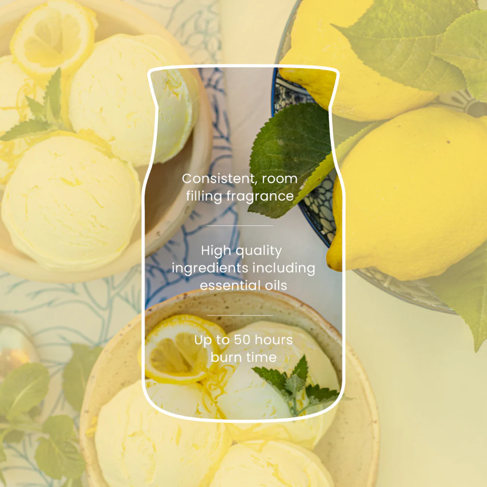 Yankee Candle Lemon Gelato Small Signature Jar Candle - Image 4