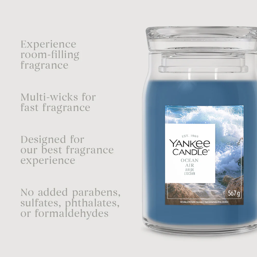 Yankee Candle Ocean Air Large Signature Jar Candle - Image 5