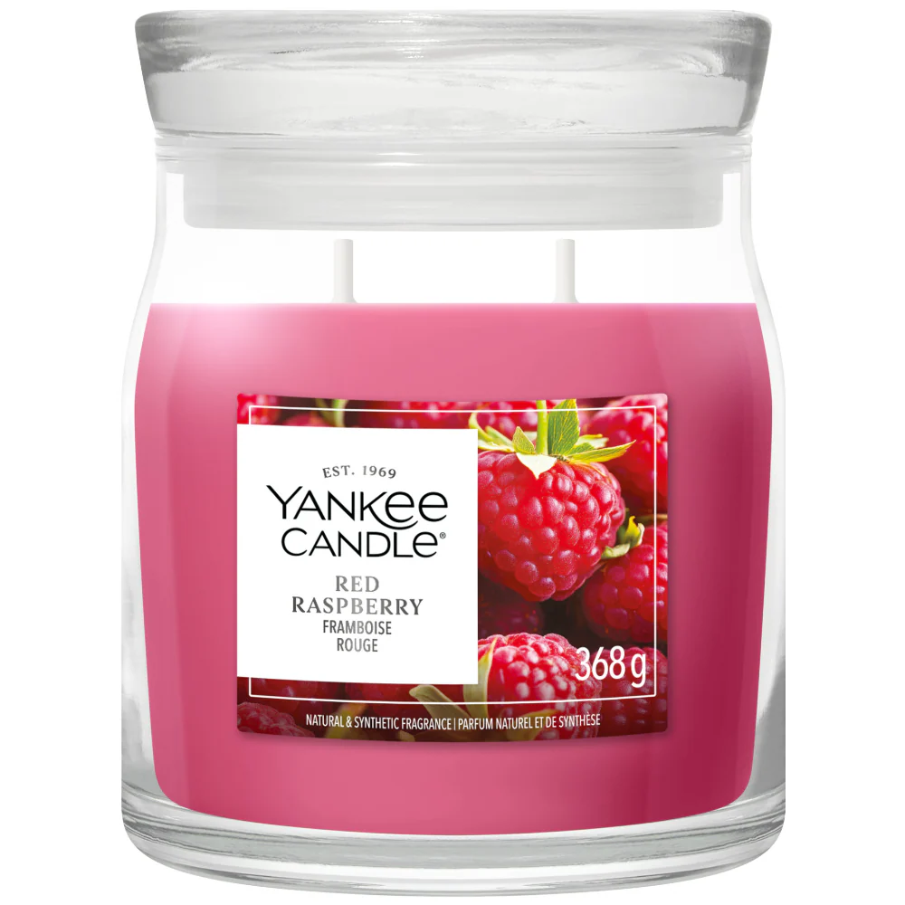 Yankee Candle Red Raspberry Medium Signature Jar Candle