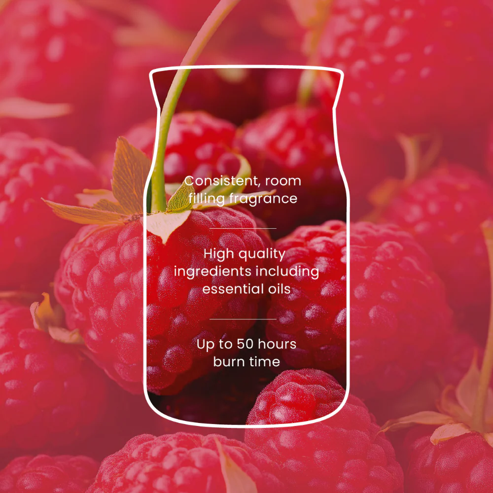 Yankee Candle Red Raspberry Medium Signature Jar Candle - Image 4