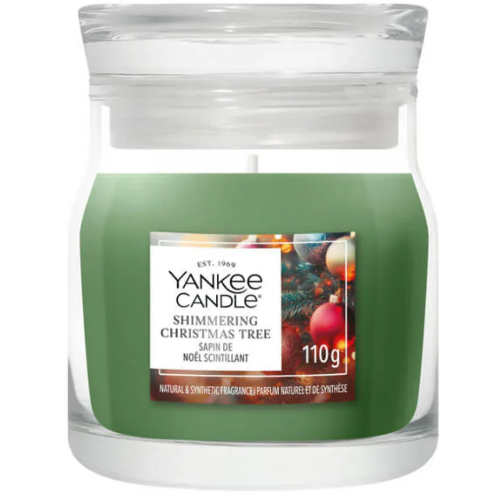 Yankee Candle Shimmering Christmas Tree Small Signature Jar Candle