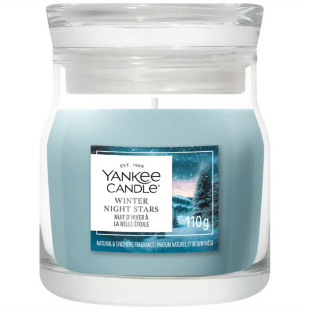 Yankee Candle Winter Night Stars Small Signature Jar Candle